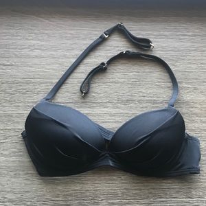 Black Multi Way Ruched Push Up VS Bikini Top